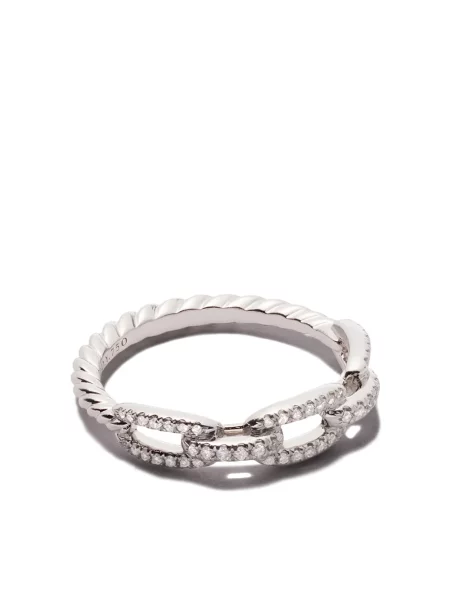 Inel David Yurman alb
