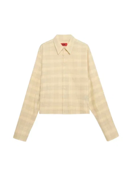 Koszula w kratkę 424 w kratę beżowa