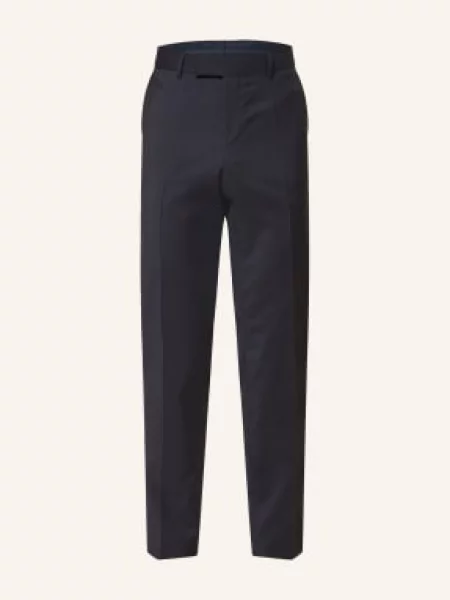 Boss Oblekové Kalhoty Genius Slim Fit dark blue modré