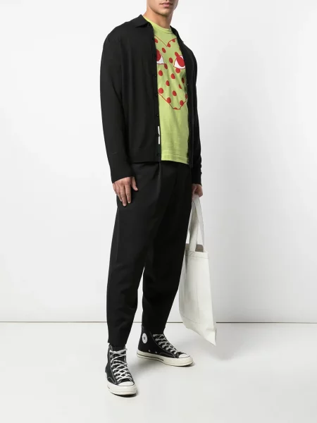 Raštuotas marškinėliai Comme Des Garçons Play žalia