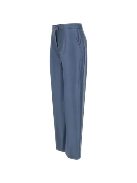 Pantaloni cu picior drept Max Mara elegant albastru