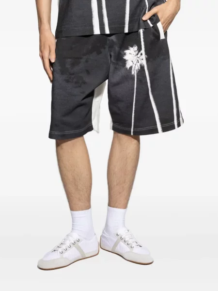 Pantaloni scurți Palm Angels cu imagine negru