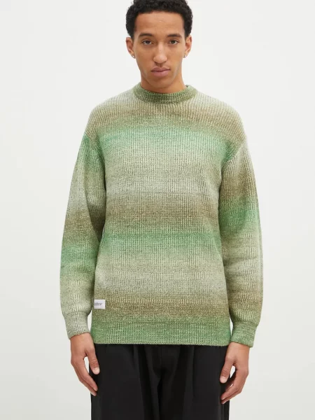 Butter Goods Πουλόβερ Beams Knit Sweater πράσινο