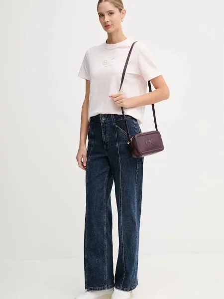 Calvin Klein keresztpántos táska női műbőr lila