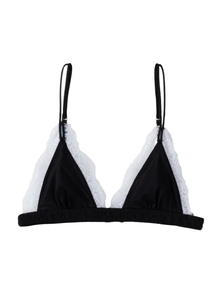 Bershka Nedrček črna bela