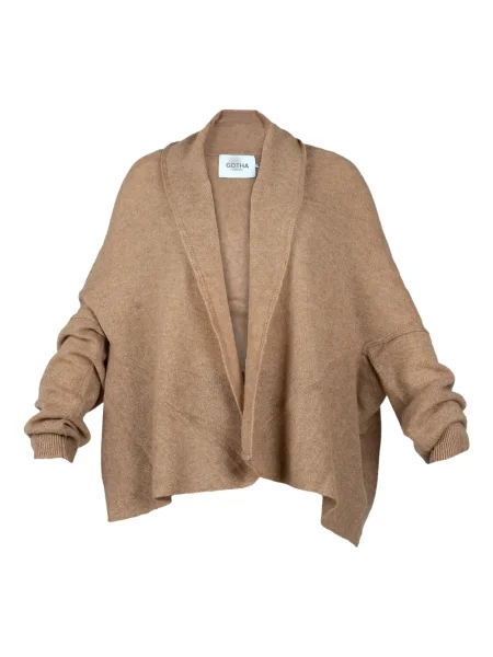 Cardigan Gotha din cașmir maro
