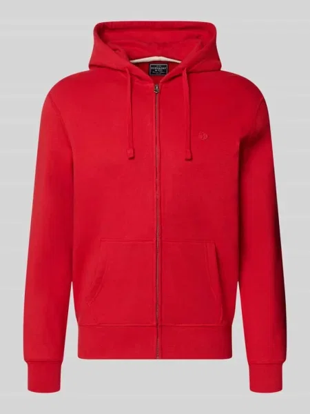 Bluza rozpinana o kroju regular fit z mieszanki bawełny z detalem z logo Superdry czerwona