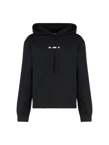 Bluza Jil Sander z logo czarna