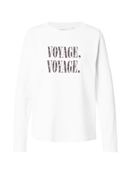 COMMA Tricou negru amestecat alb