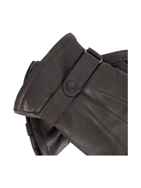 Rękawiczki Barbour skórzane brązowe