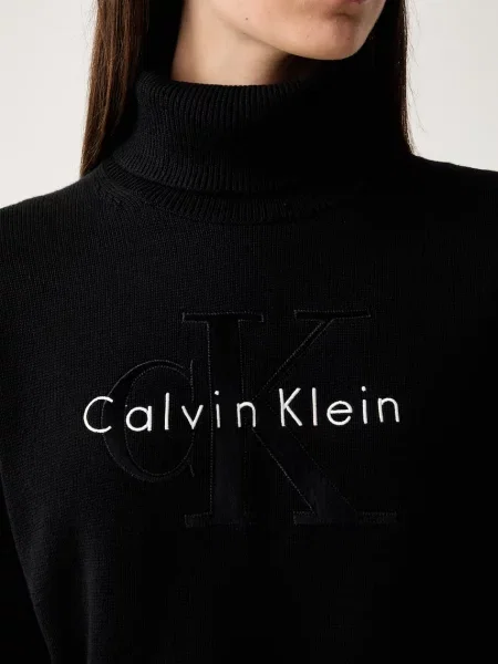 Calvin Klein Jeans поло дамско от черно