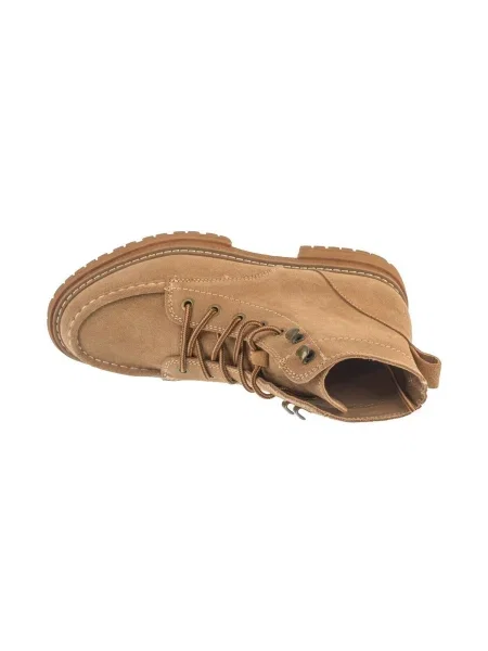 Botine Roxy cu șireturi din dantelă bej