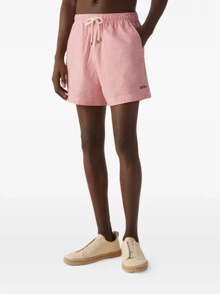 Slip de baie Zegna cu dungi roz