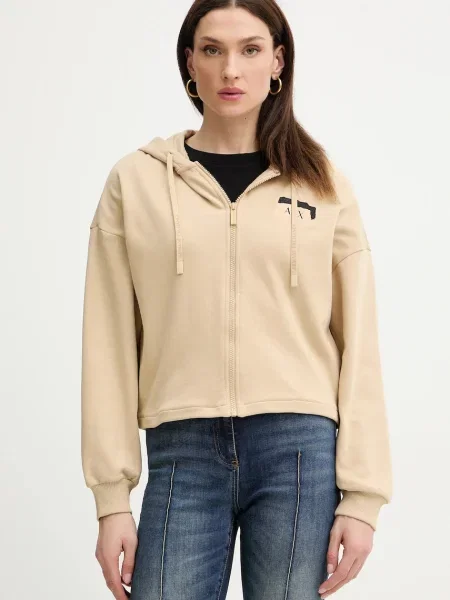 Armani Exchange bluza beżowa