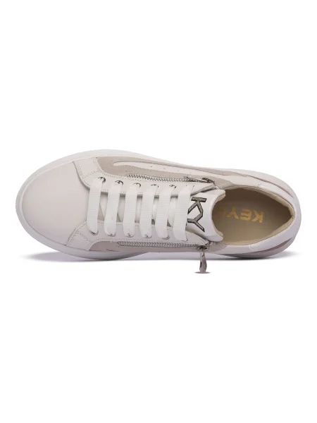 Pantofi Keys alb