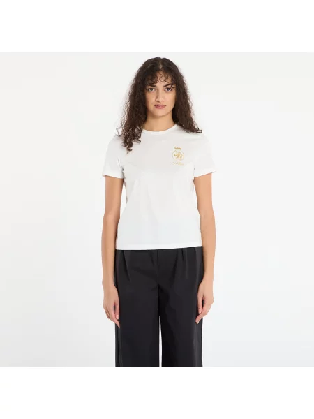 Tommy Hilfiger Tricou Gold Crest alb