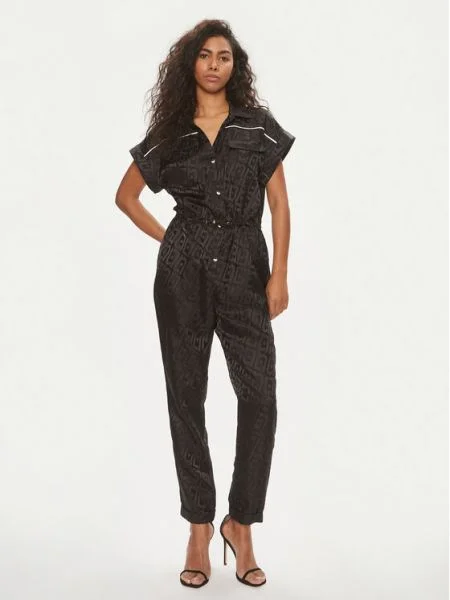 Liu Jo Salopetă Relaxed Fit negru