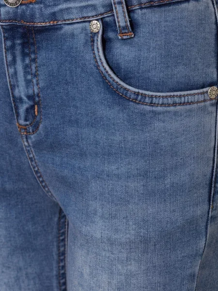 Blue Effect Jeansy Super Flared Fit blau niebieskie