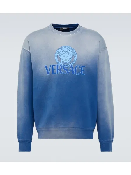 Jersey tie-dye kravata Versace vezi modra