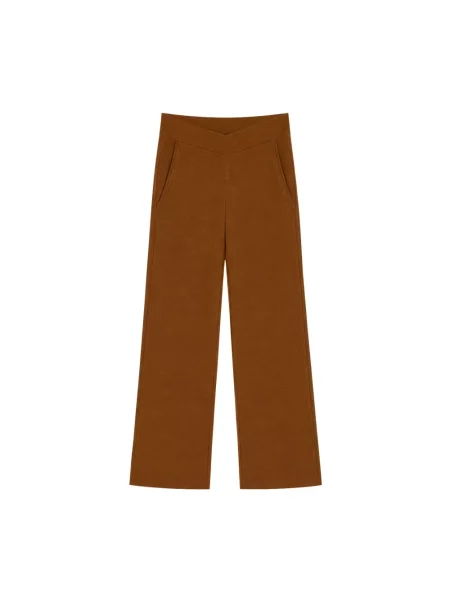 Spodnie Max Mara brązowe