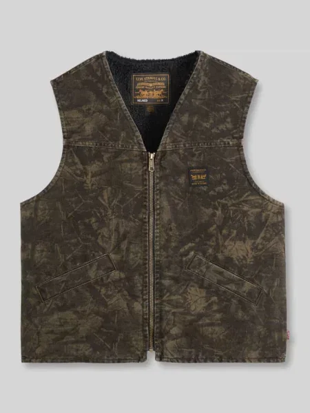 Kamizelka o kroju regular fit z czystej bawełny model SARATOGA' Levi's zielona