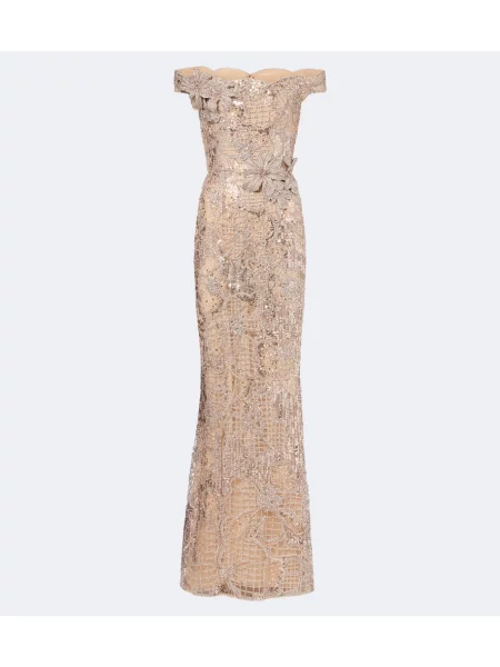 Šaty Elie Saab béžová