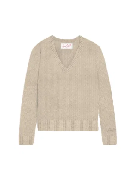 Sweter Mc2 Saint Barth beżowy