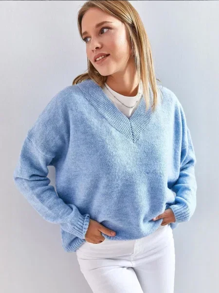 Bianco Lucci Svetr Pullover' modrá