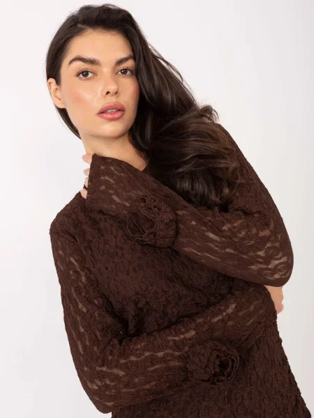 Odgovarati haljina Italy Moda s kapuljačom smeđa