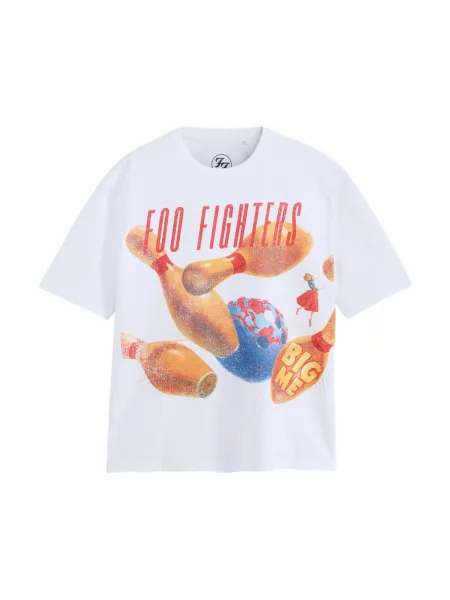 Next Tricou safir / portocaliu / roșu alb