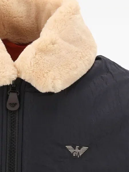 Geacă Emporio Armani cu autograf albastru