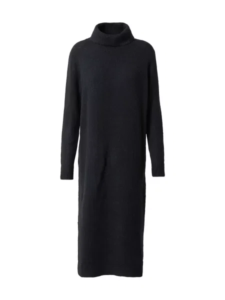 PIECES Pletena obleka Juliana' črna