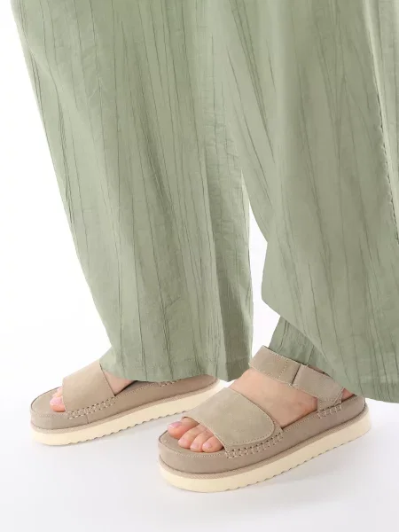 Замшеві Сандалії YUKI бежевий