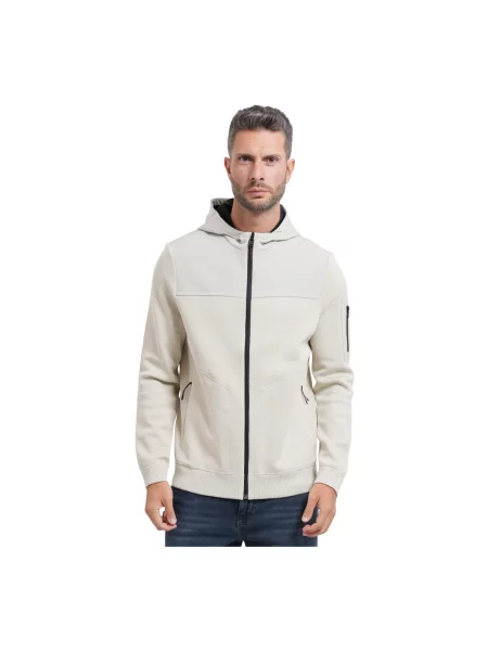 Bluza z kapturem Boss z kapturem beżowa