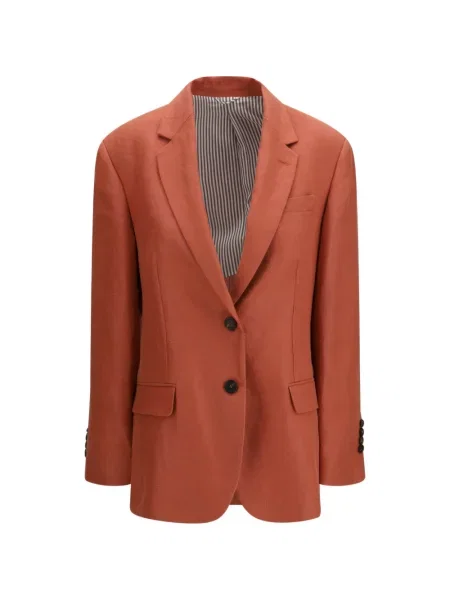 Geacă Brunello Cucinelli de in portocaliu
