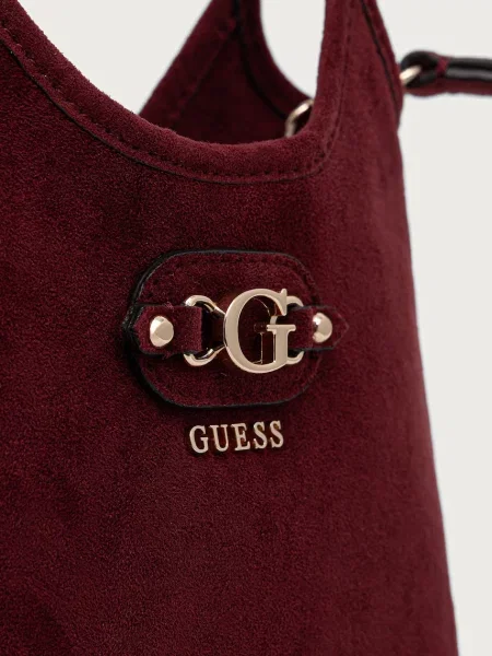 Замшевая сумка через плечо Guess