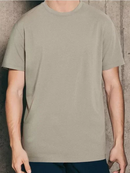 Sinsay Koszulka basic beżowy