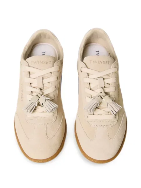 Sneakerși Twinset din piele de căprioară
