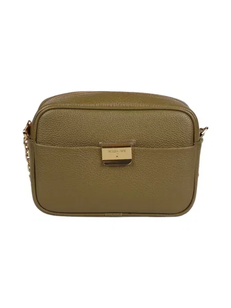 Torebka crossbody Patrizia Pepe skórzana zielona