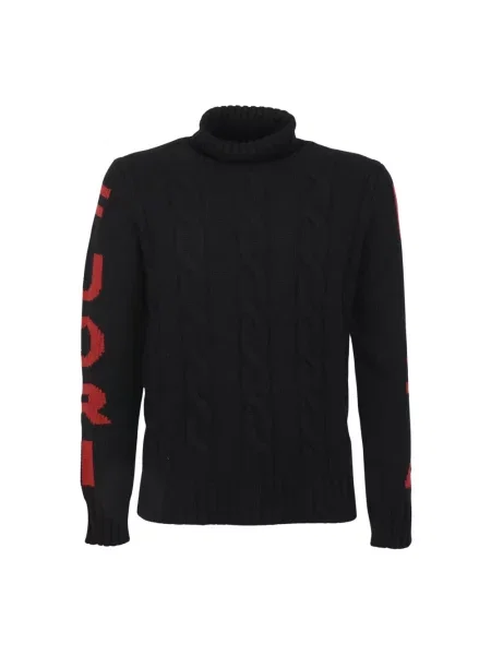 Sweter Mc2 Saint Barth wełniany czarny