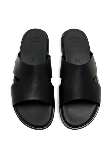 Papuci Forsa din piele negru
