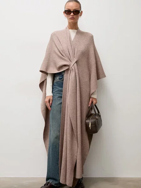 Answear.LAB cardigan pentru femei cu vâscoză bej