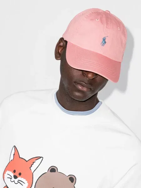 Șapcă Polo Ralph Lauren cu broderie clasică roz