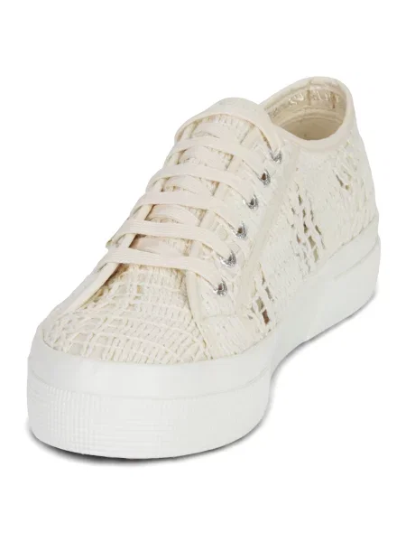 Pantofi Superga cu platformă bej