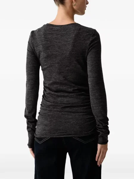 Tricou Pinko cu broderie gri