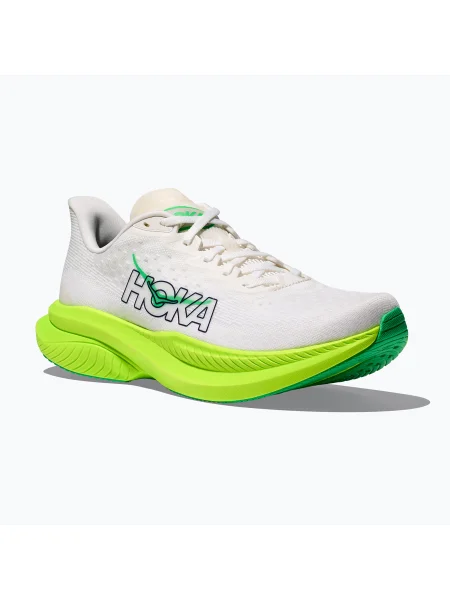 Мъжки обувки за бягане HOKA Mach 6 white/neon lime бяло