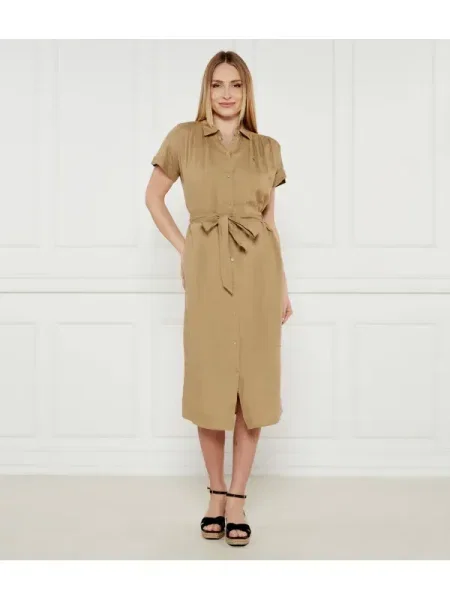 Tommy Hilfiger De in rochie cu cordon bej