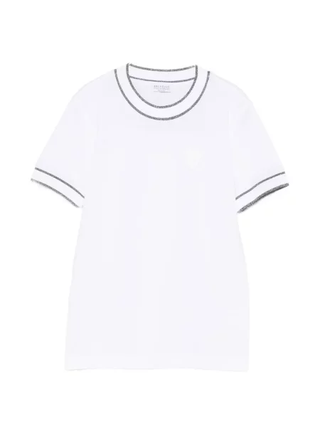 Tricou Brunello Cucinelli cu autograf alb
