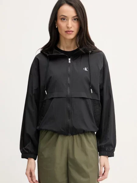 Calvin Klein Jeans přechodová bunda černá