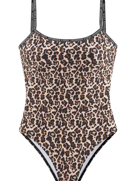 Copenhagen Studios Costum de baie întreg maro / maro deschis negru